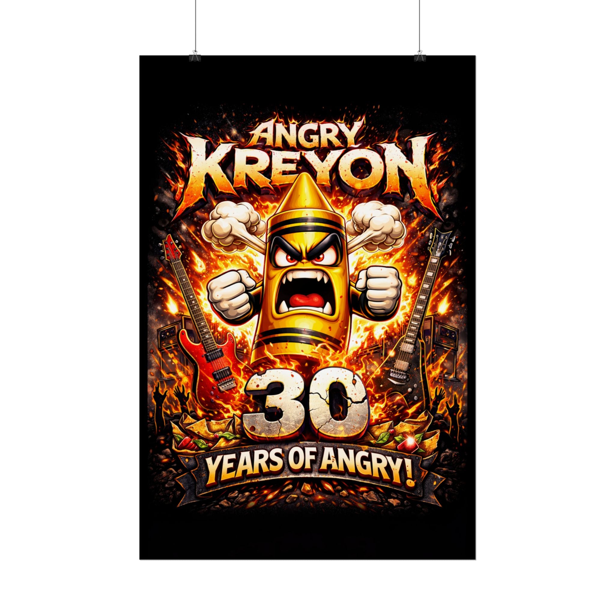 Angry Kreyon 30 Years of Angry (Cartoon) poster | Rolled Posters