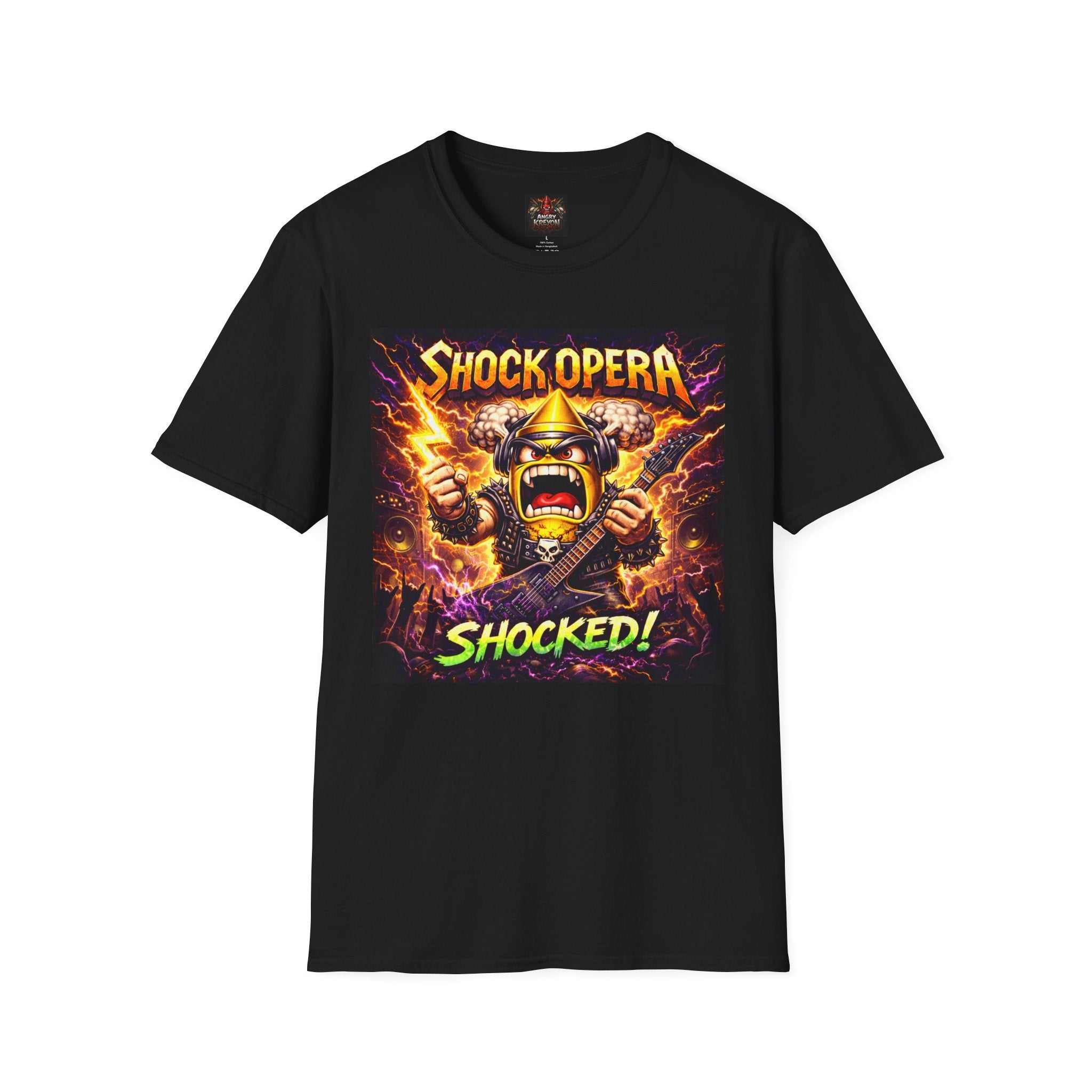 Shock Opera 'Shocked!' Throwback Graphic T-Shirt — Angry Kreyon Band Tee