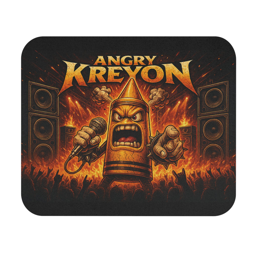 Angry Kreyon on Stage Singer Mouse Pad | Gaming Desk Mat