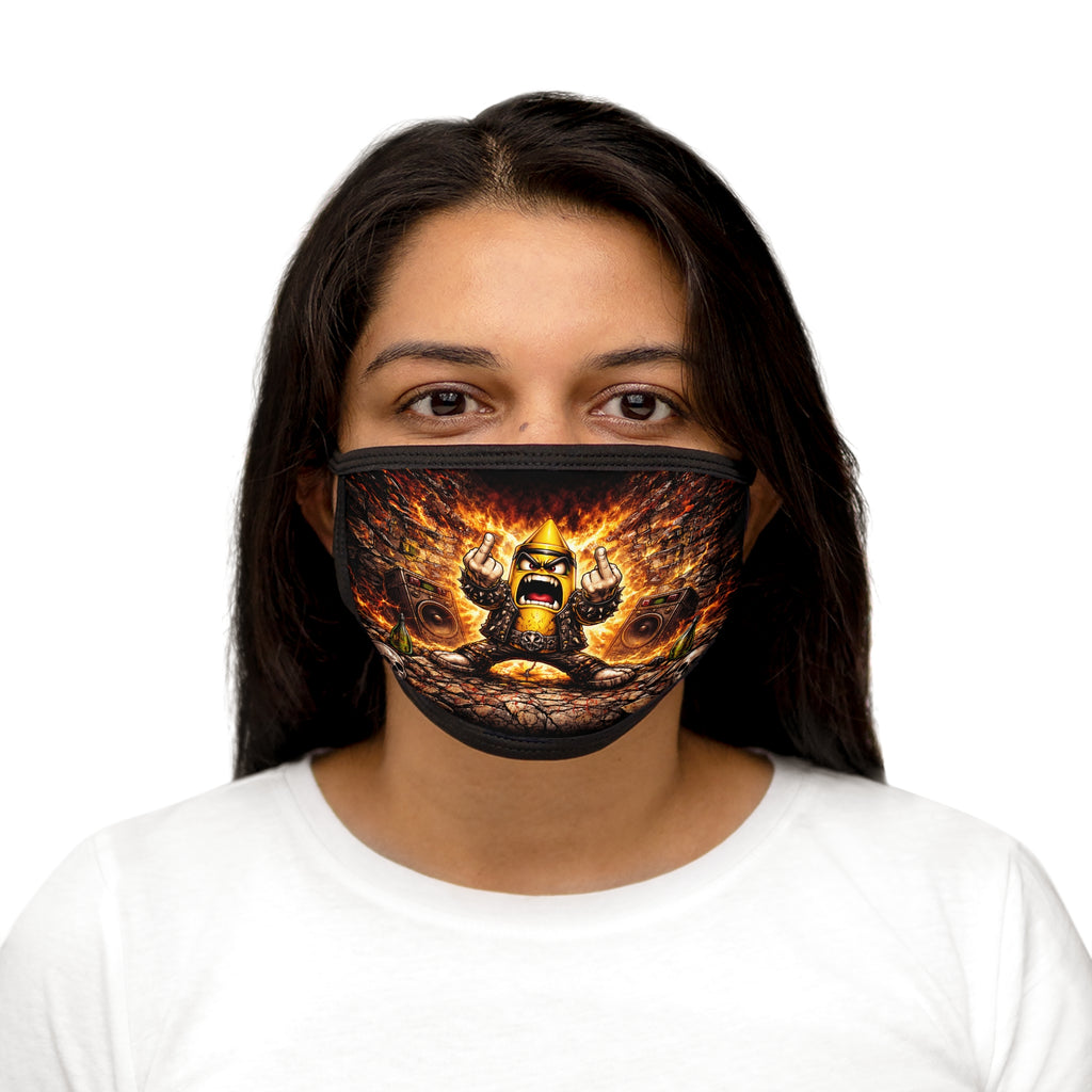 Angry Monster Face Mask — Fiery Rock Music Design