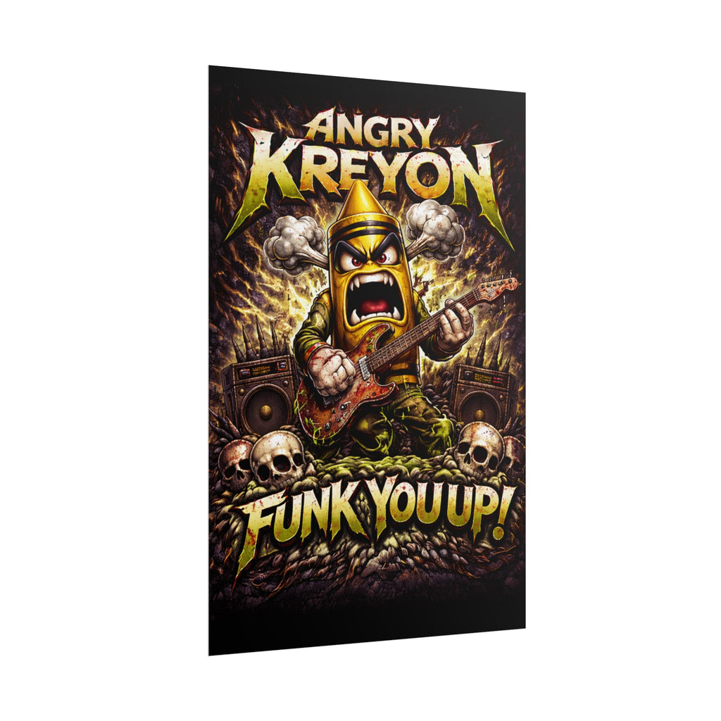 Rolled Poster — Angry Kreyon "Funk You Up" Rock Funk Music Art Poster