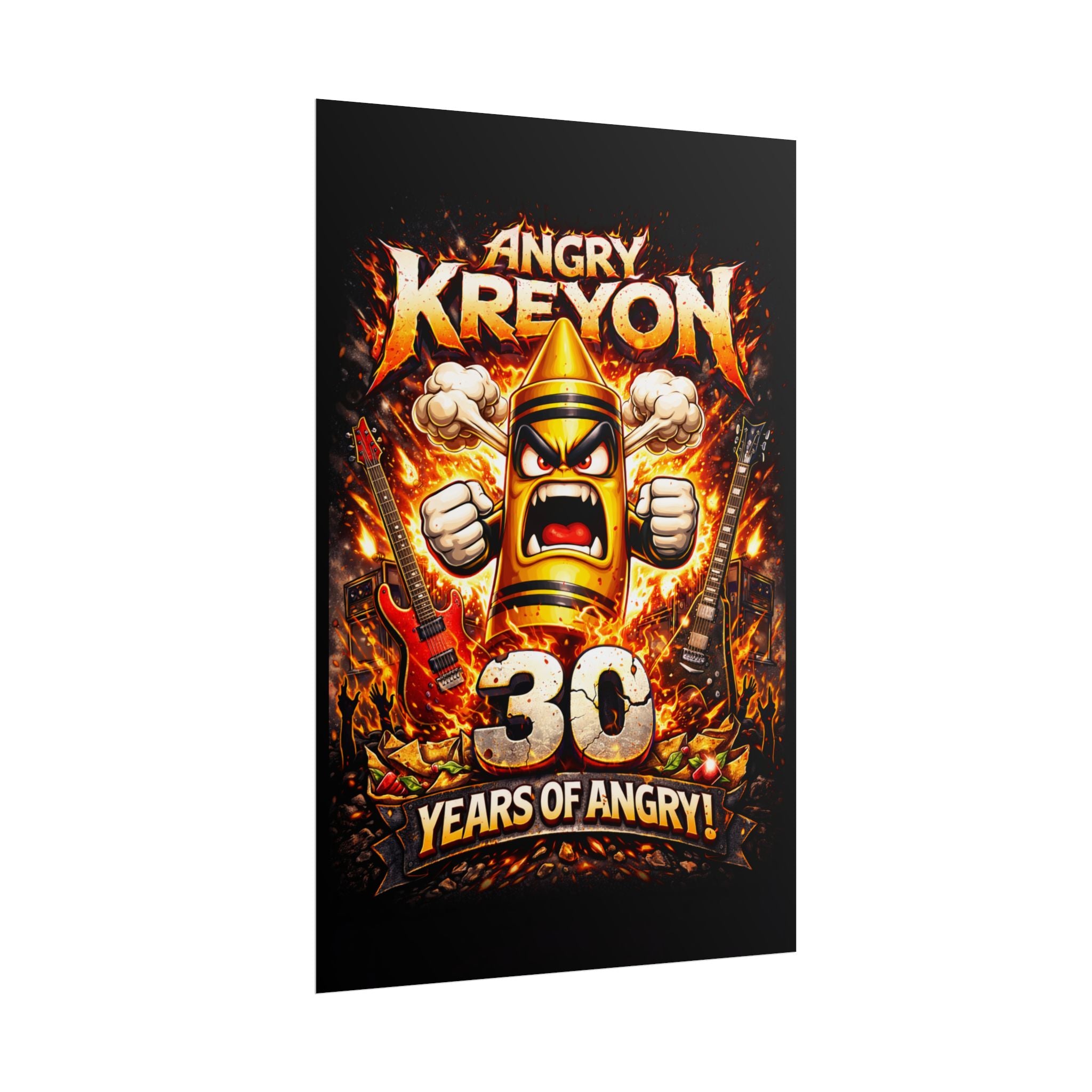 Angry Kreyon 30 Years of Angry (Cartoon) poster | Rolled Posters
