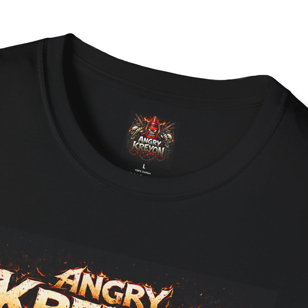Angry Kreyon 'Black in 95' Metal Graphic T-Shirt — Gaming Logo Tee