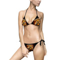 Bikini Swimsuit — Angry Kreyon Print Tie-Side Two-Piece