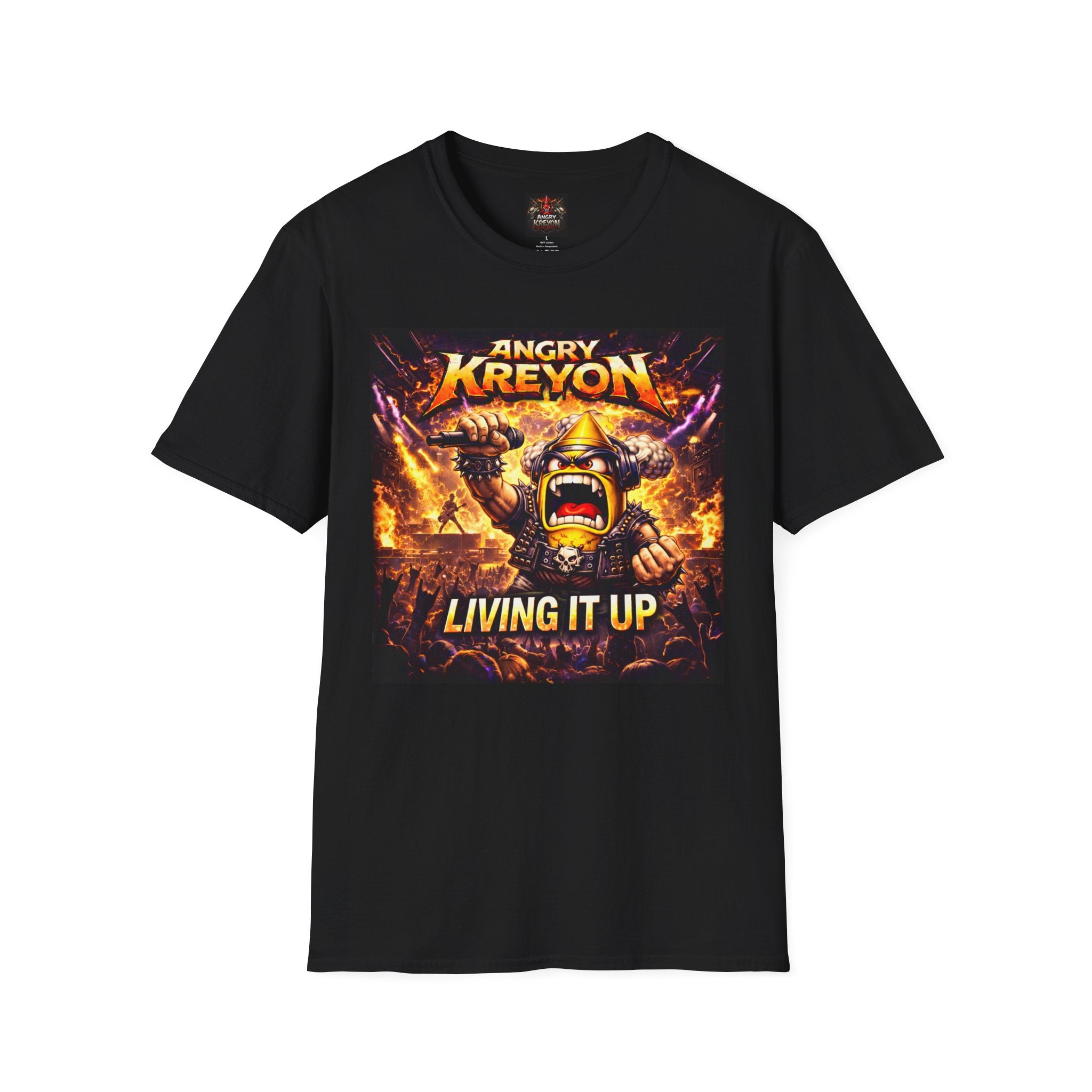 Angry Kreyon "Living It Up" Band T-Shirt