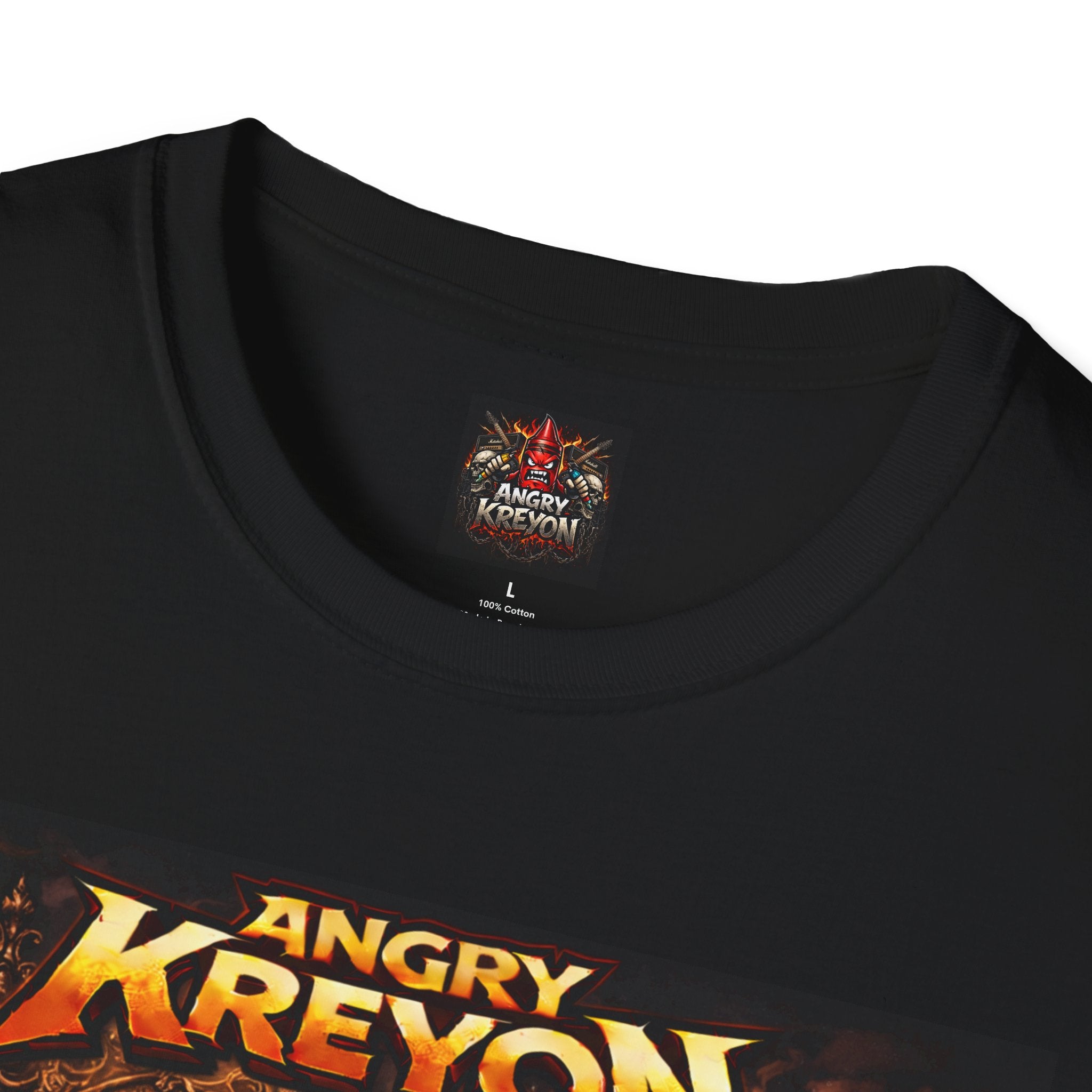 Angry Kreyon - Horror in the Mirror T‑Shirt — Angry Kreyon Band Tee