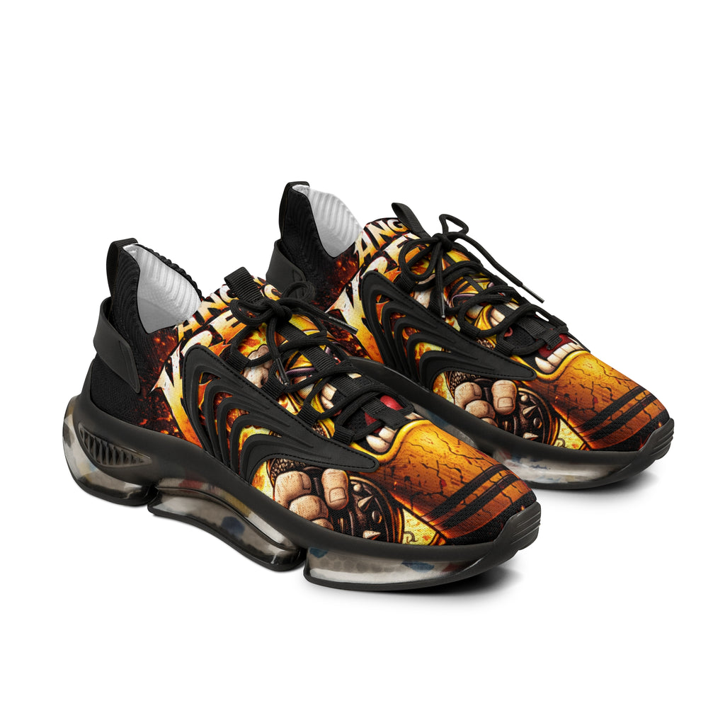 Men's Sneakers — Bold Kreyon Flame Graphic Athletic Shoes