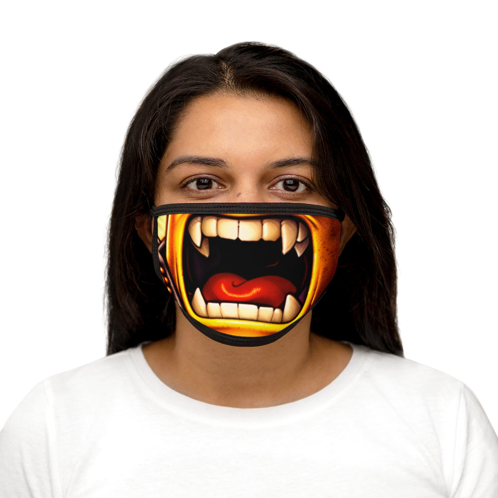 Kreyon Bite Face Mask — Scary Fanged Mouth Design for Halloween & Costume