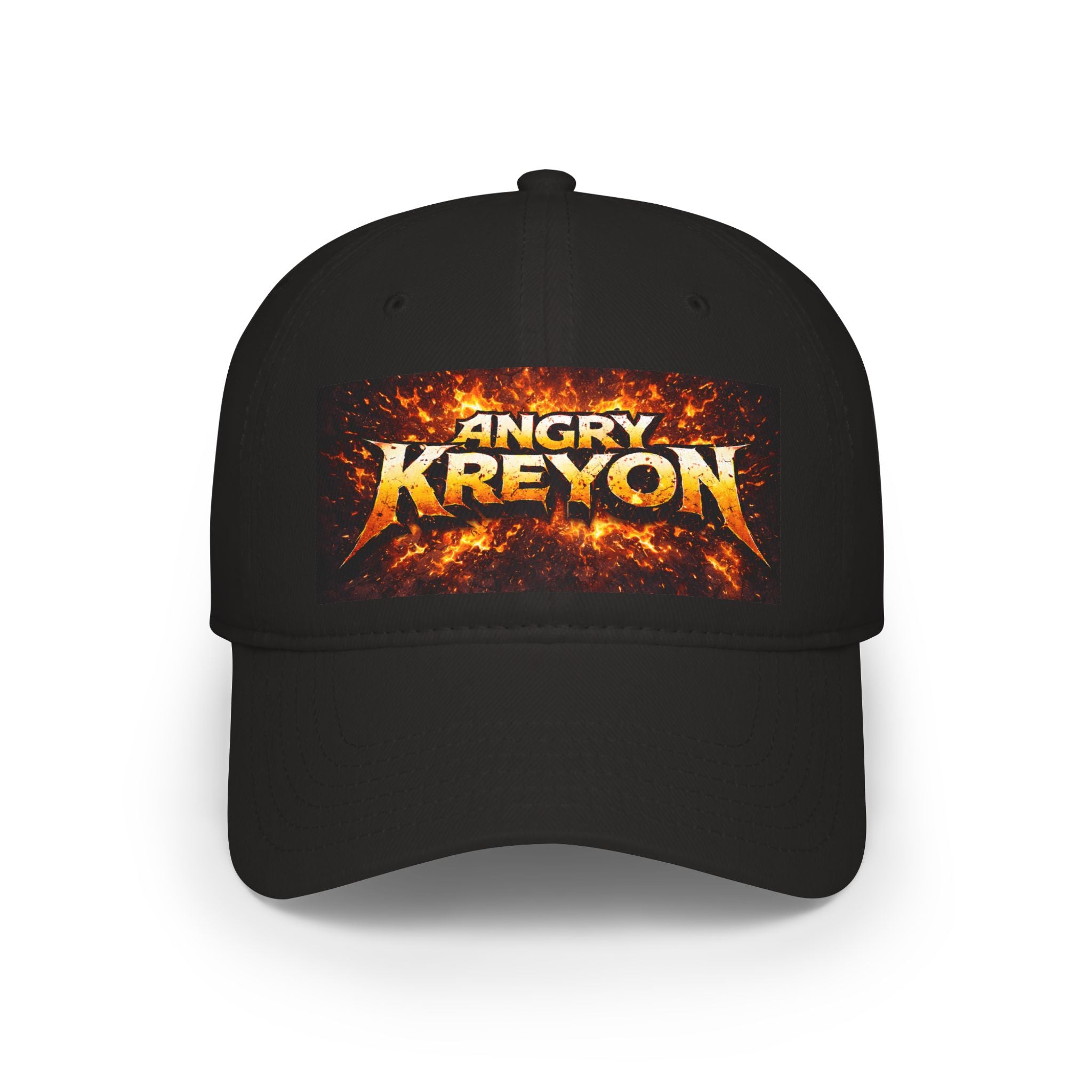 Stylish Low Profile Baseball Cap with 'Angry Kreyon' Design - Perfect for Everyday Wear