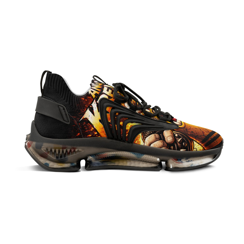 Men's Sneakers — Bold Kreyon Flame Graphic Athletic Shoes