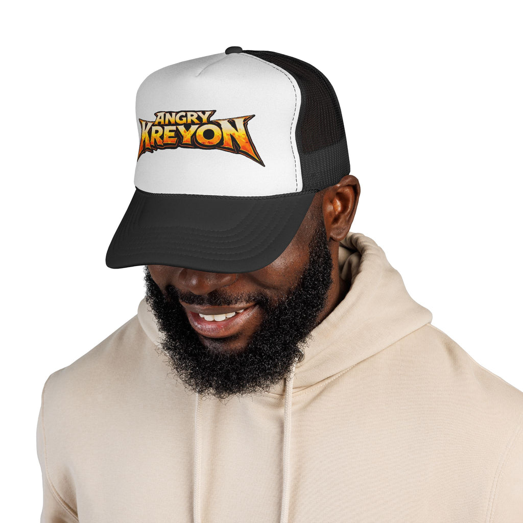 Trucker Cap — 'Angry Kreyon' Retro Logo Mesh Hat