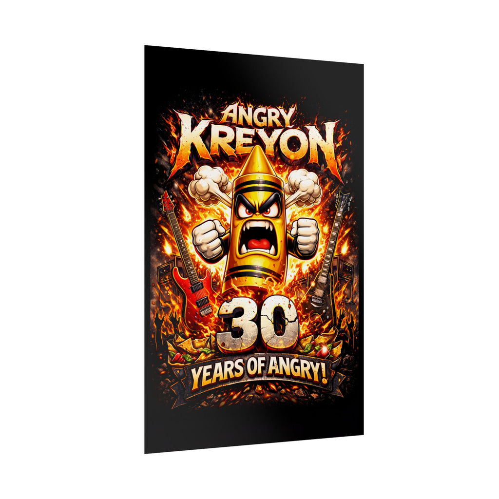 Angry Kreyon 30 Years of Angry (Cartoon) poster | Rolled Posters