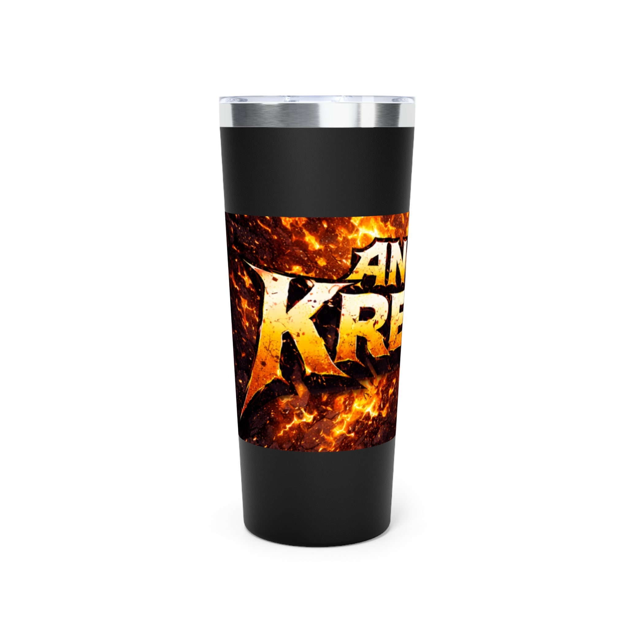 Angry Kreyon Flames design Tumbler | 22oz copper vacuum insulated