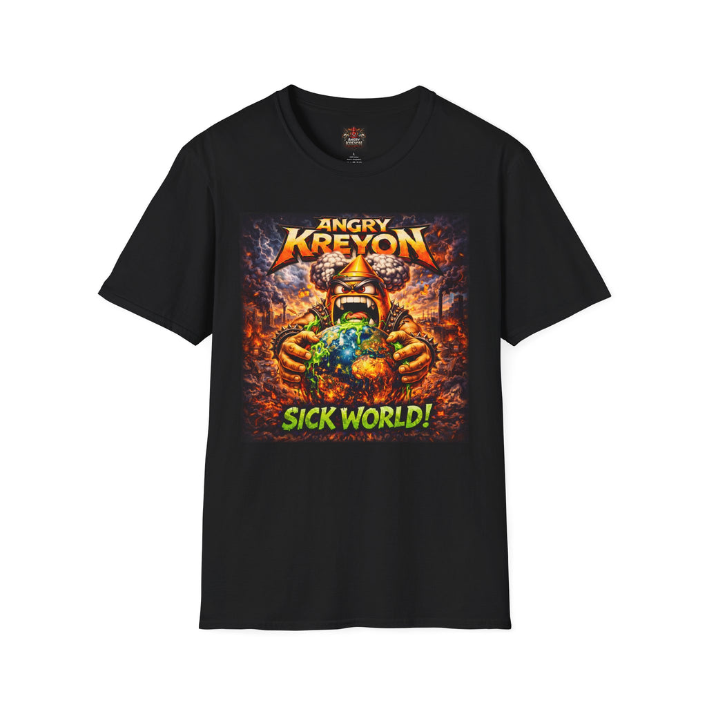 Angry Kreyon "Sick World" Graphic T-Shirt