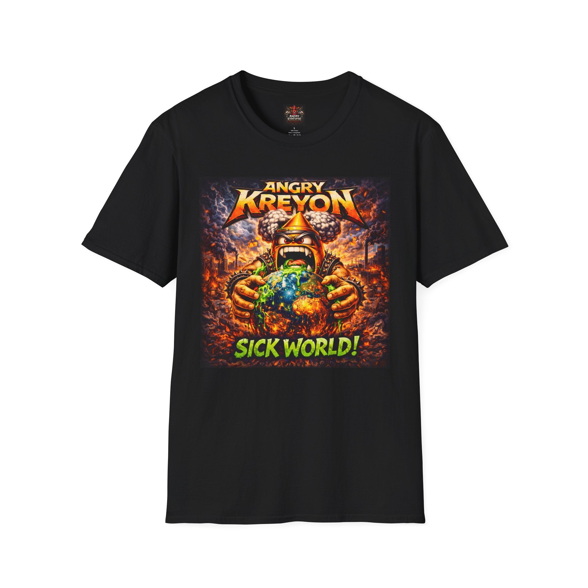 Angry Kreyon "Sick World" Graphic T-Shirt