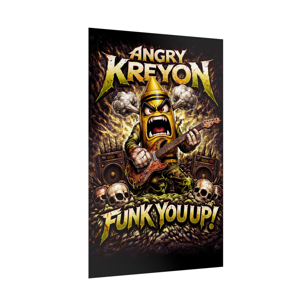 Rolled Poster — Angry Kreyon "Funk You Up" Rock Funk Music Art Poster