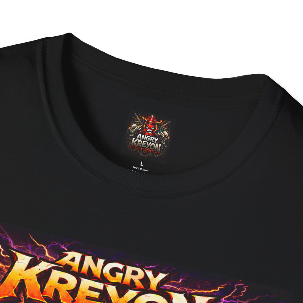 Angry Kreyon "Shocked Opera" Heavy Metal Band T-Shirt