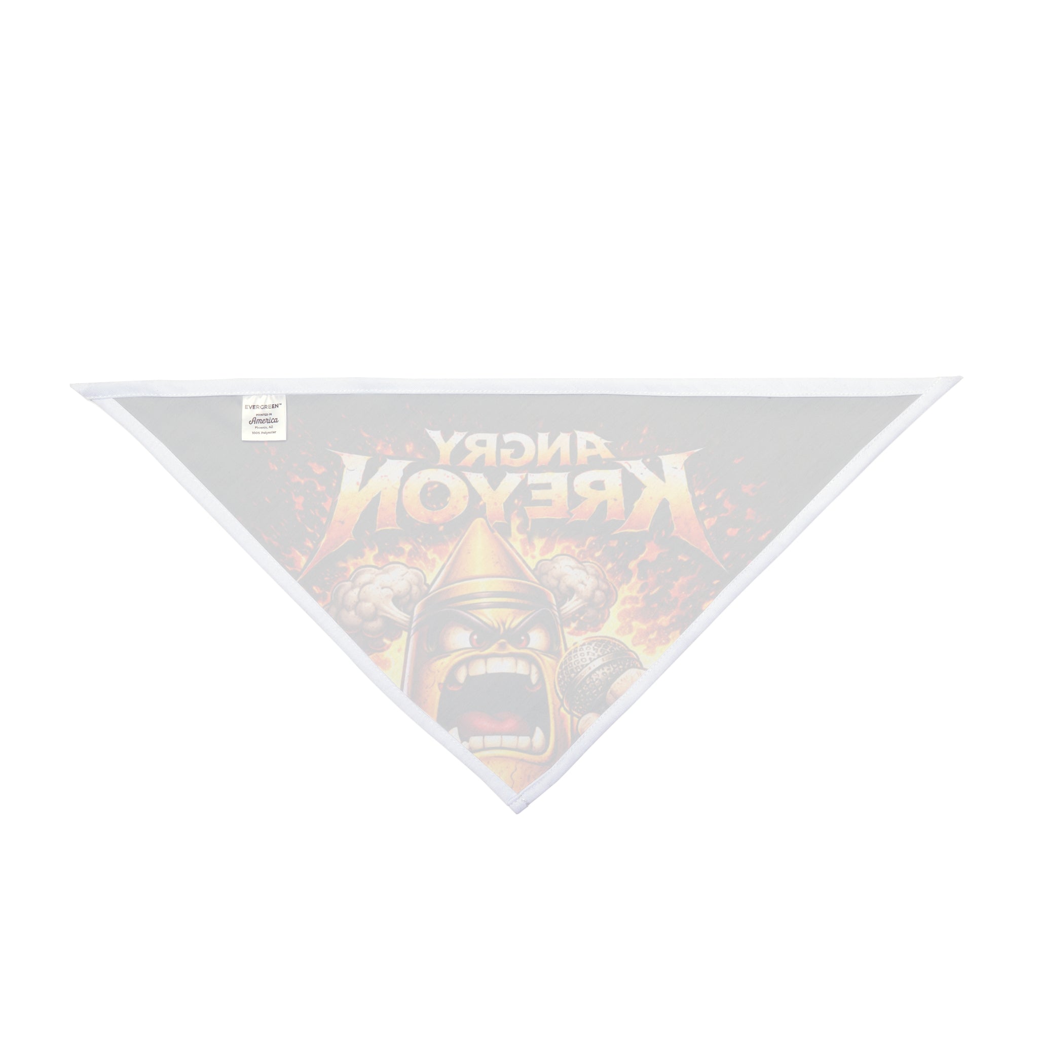 Angry Kreyon Fiery Mascot Pet Bandana